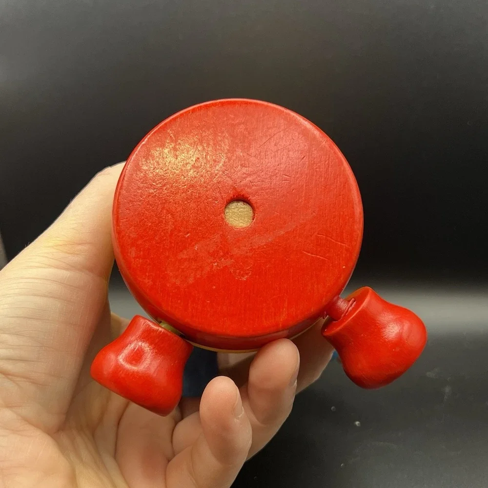 VTG Elephant Wooden Stacking Puzzle 1960s Red Blue Yellow ~ FUN